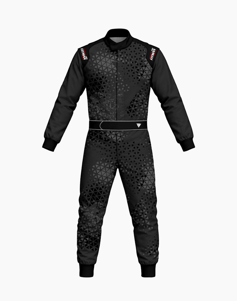 Fitman Stealth Black Kart Racing Suit